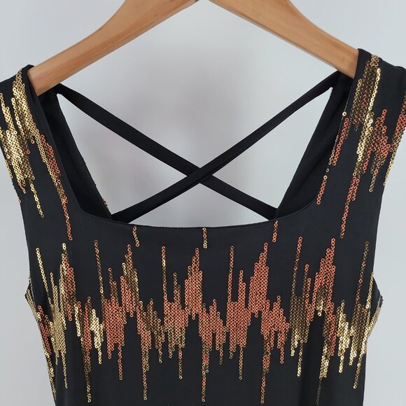 ✨ Carrie Allen Gold Sequin Bodycon Mini • Women’s S • Party • NYE • Clubwear - Picture 5 of 7